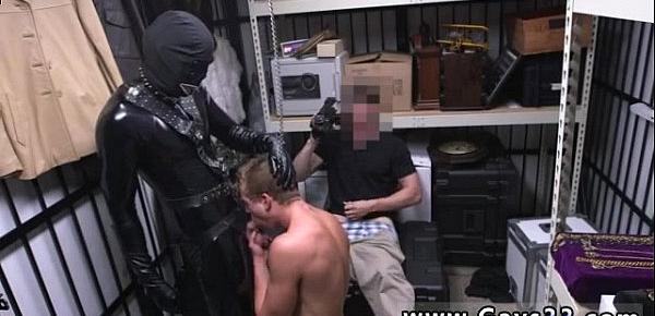  Straight teen caught having gay sex Dungeon sir with a gimp